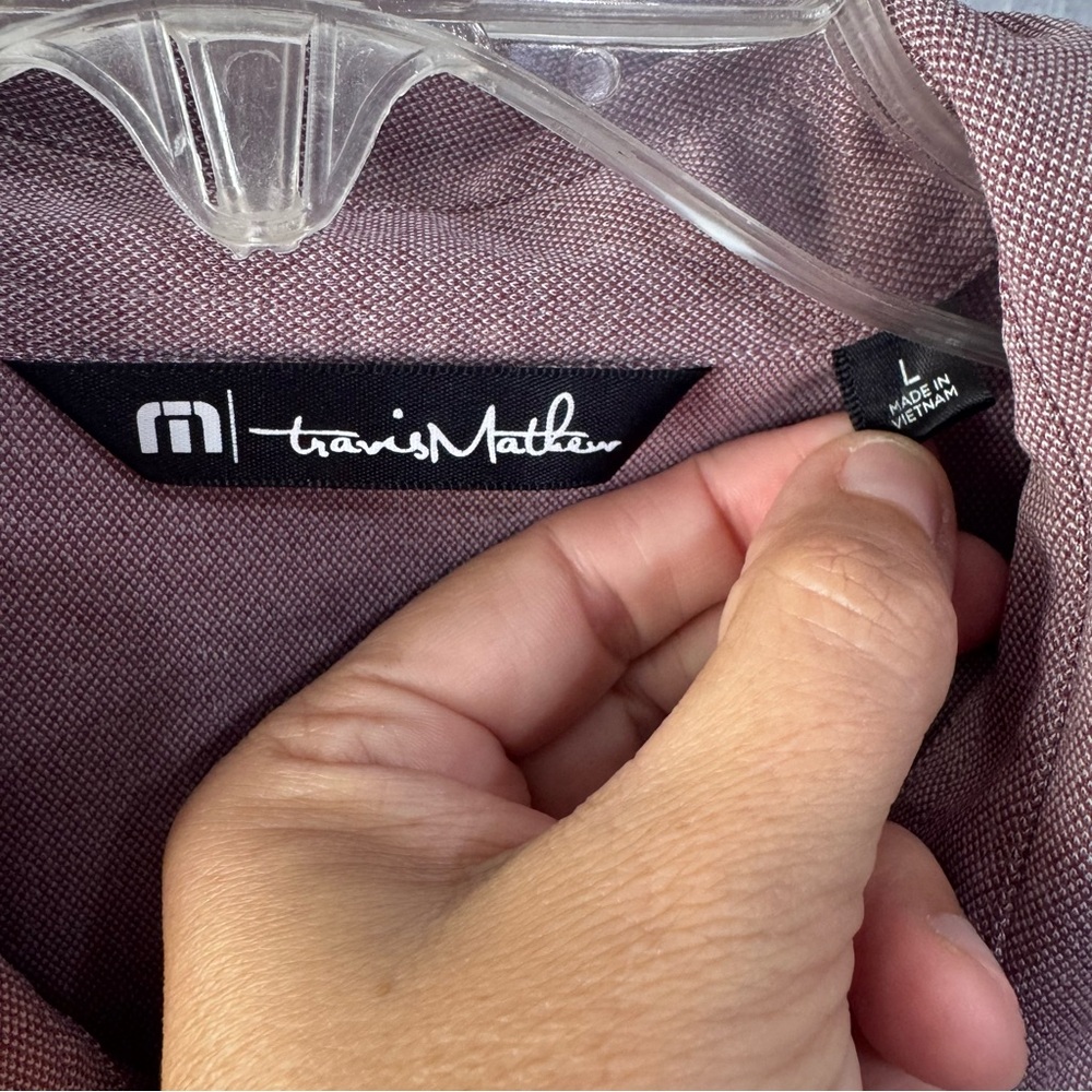 Travis Mathew Light Purple Polo Shirt - Picture 2 of 7